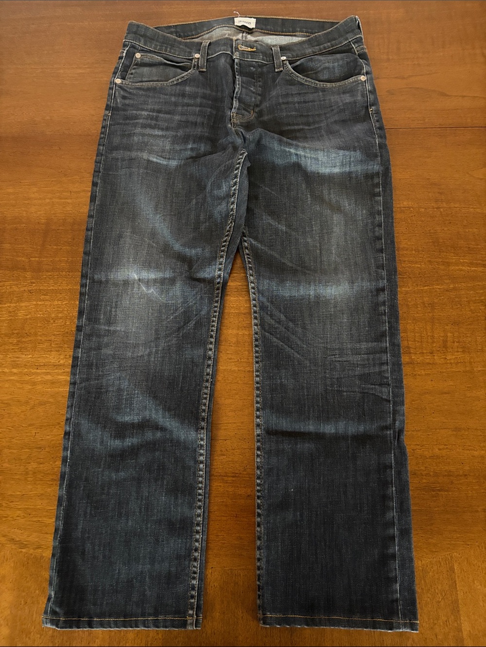 Hudson Men's Dark Blue Straight-Leg Jeans